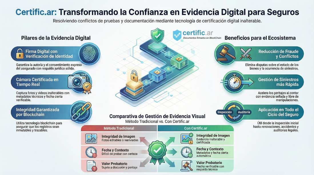 Infografía seguros certificados